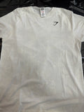 Franela gym shark blanco hueso talla XL