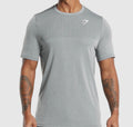 Franela gym shark gris talla L