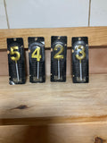 Velas de números doradas