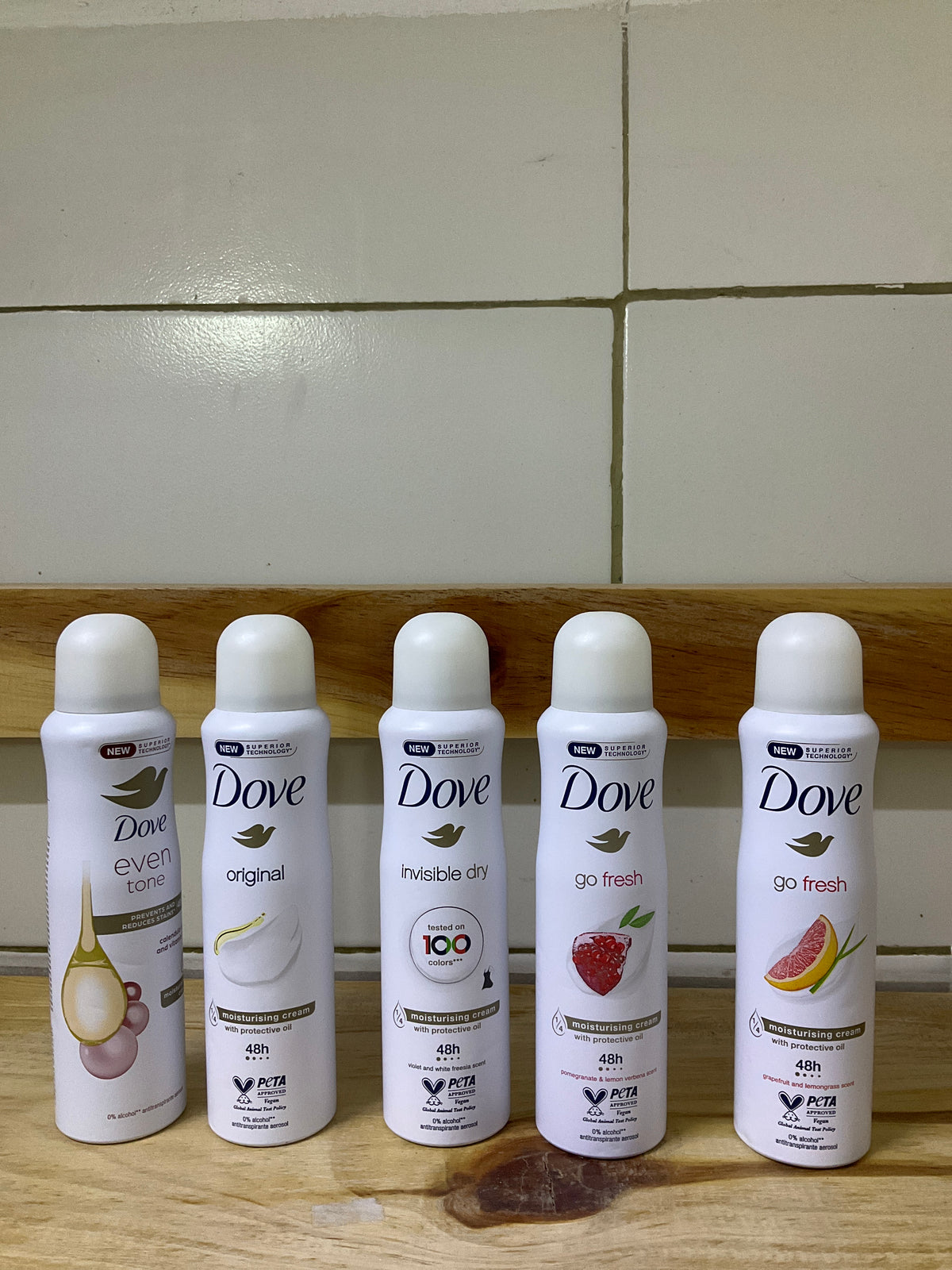 Dove spray desodorante