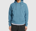 Suéter capucha gym shark azul claro talla M L y XL