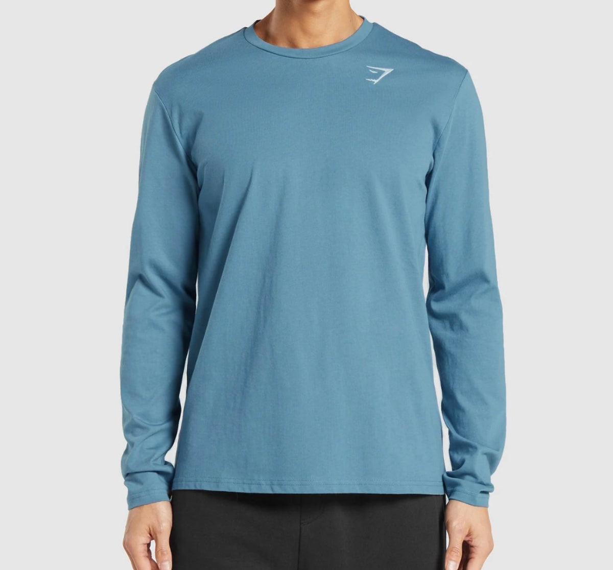 Suéter algodón gym shark azul claro talla L y XL