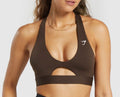Top marrón talla M