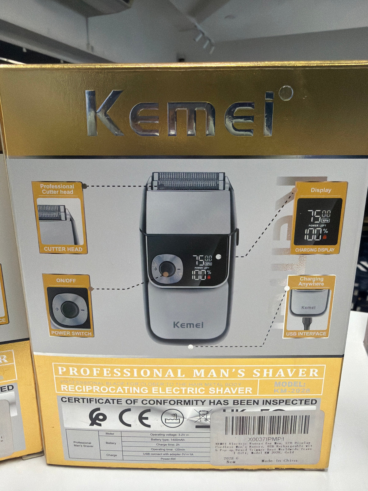 Máquina de afeitar Kemei