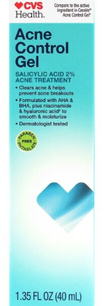CVS HEALTH ACNE CONTROL GEL SALICYLIC ACID 2%