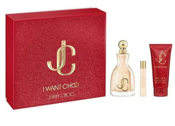 JIMMY CHOO I WANT CHOO SET DE 3 ROJO FOR WOMEN