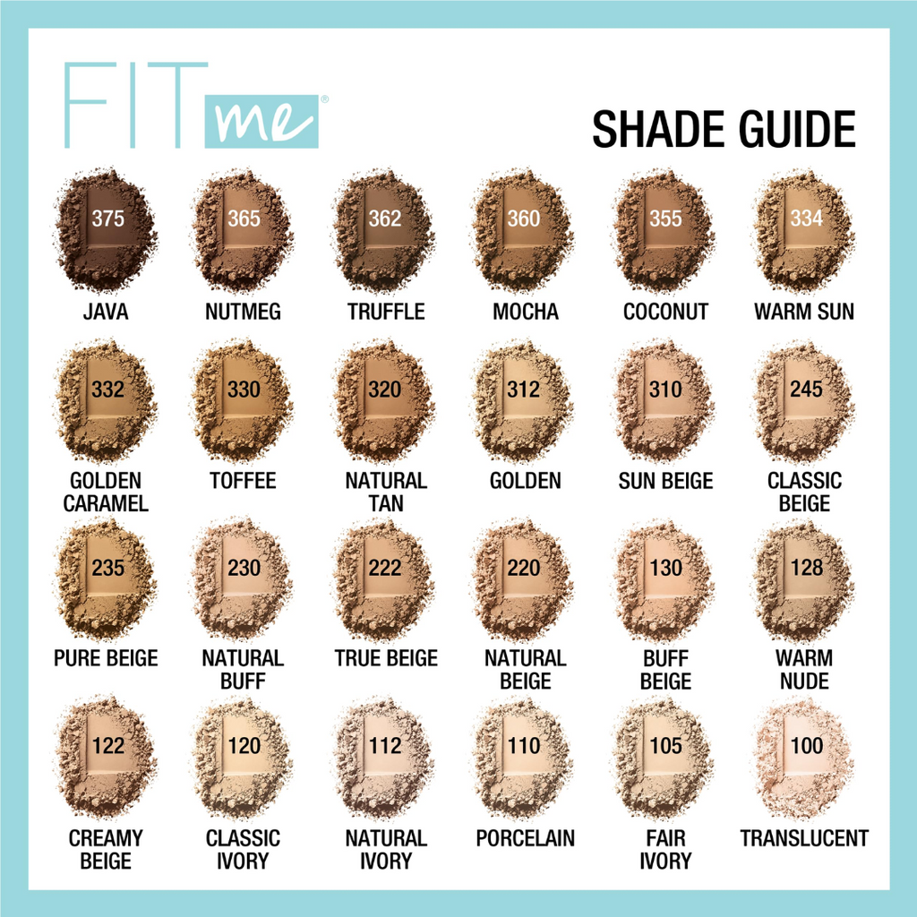 MAYBELLINE Fit Me - Polvo fijador y polvo de maquillaje