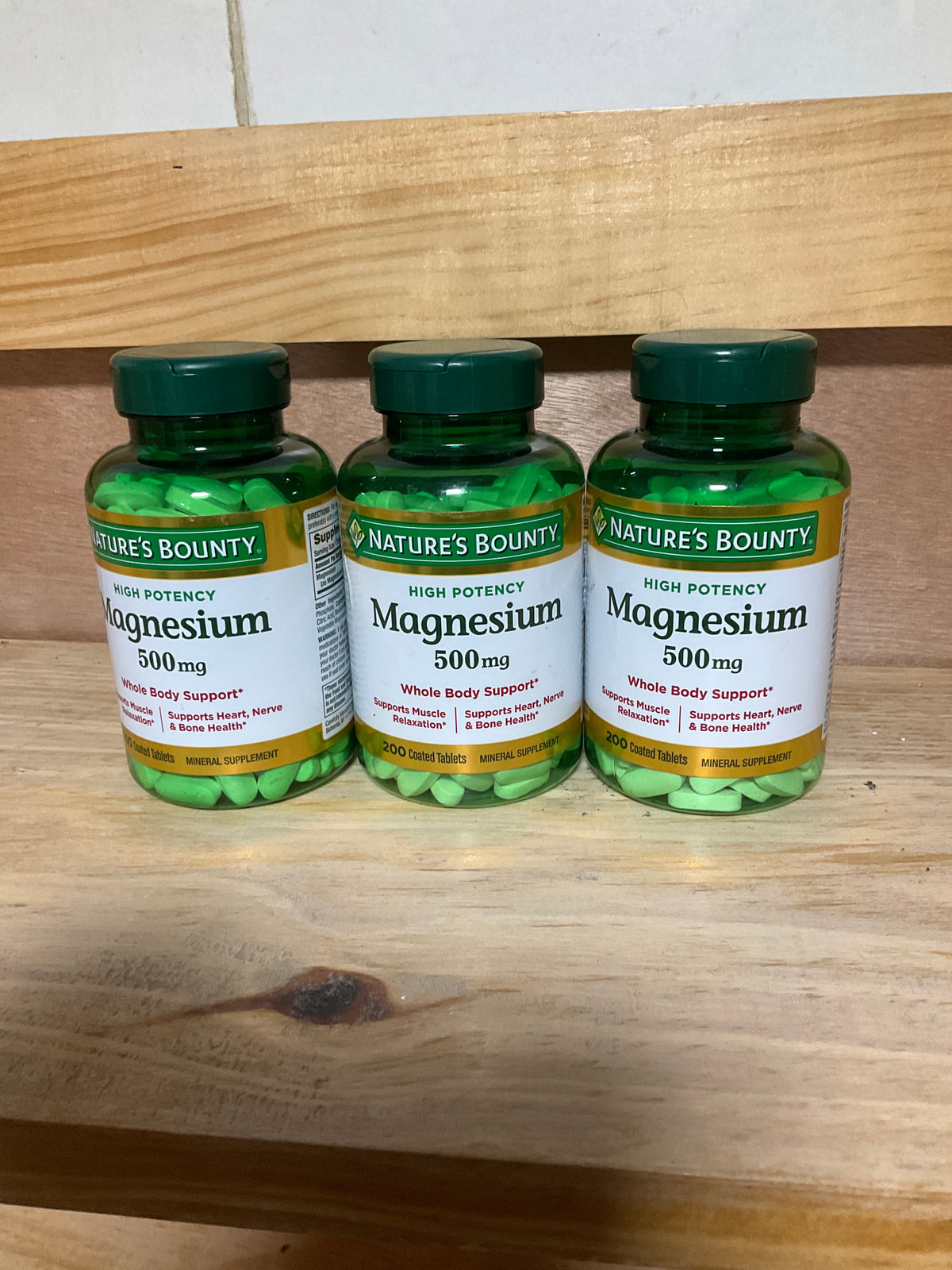 Magnesium 500 mg natures bounty