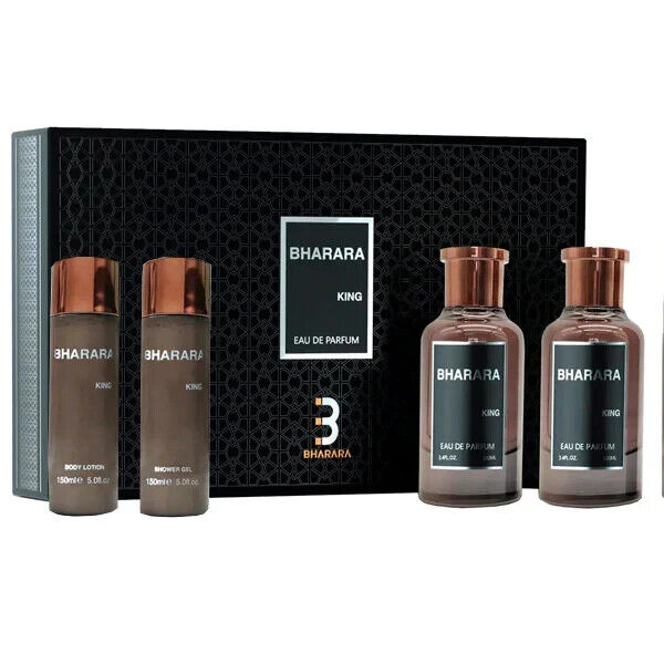 Bharara King Gift Set 4 Pcs For Men + After Shave + Lotion + Gel