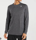 GYMSHARK CAMISA MANGA LARGA GRIS MANCHADA TALLA M Y L