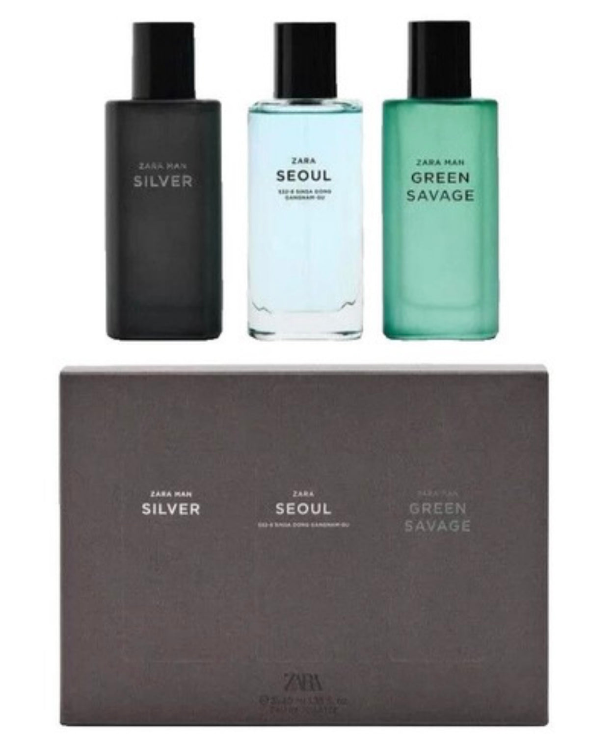 3X40ML (Silver Seoul Green Savage) ZARA