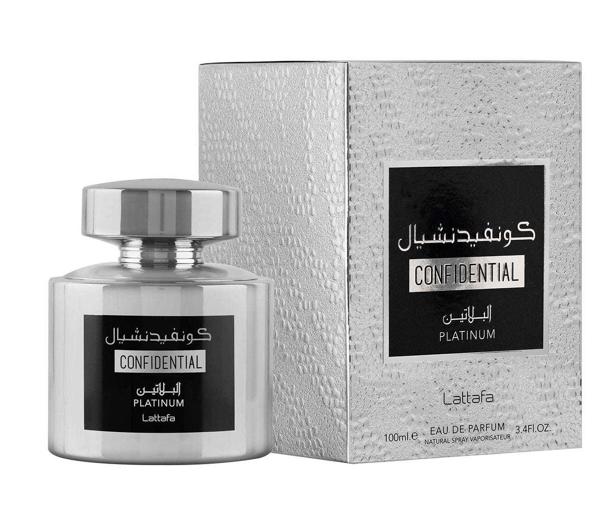 CONFIDENTIAL PLATINUM MEN 100ML LATTAFA FOR MEN