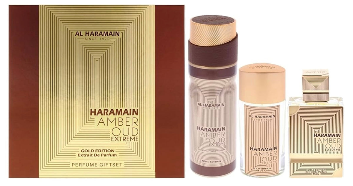 Set al haramain gold edition tres piezas