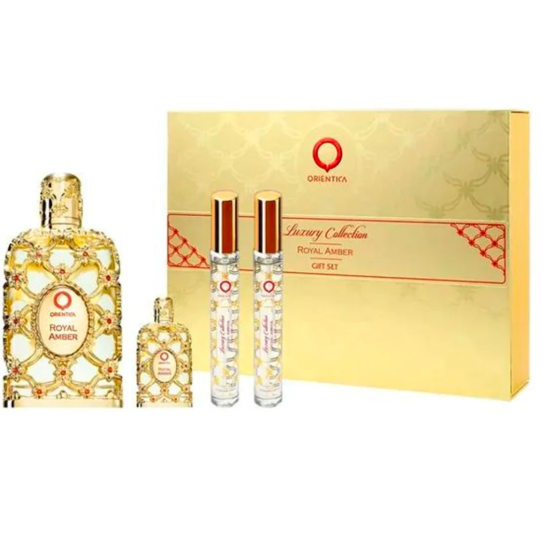 Unisex Orientica Amber Royal Set 4 pc 2.7oz