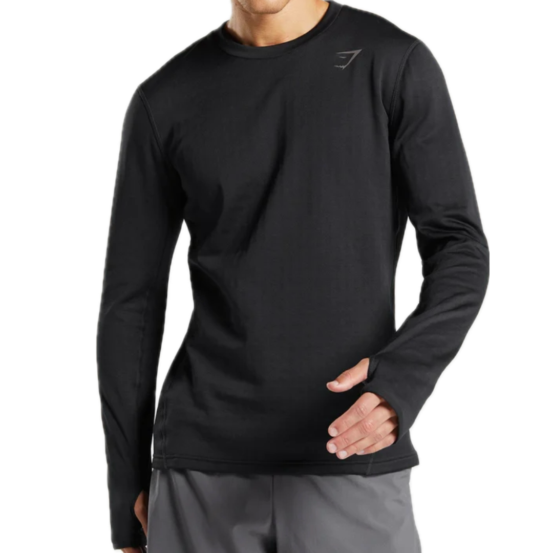 Negro Logo Gris Agujero Pulgares L y XL