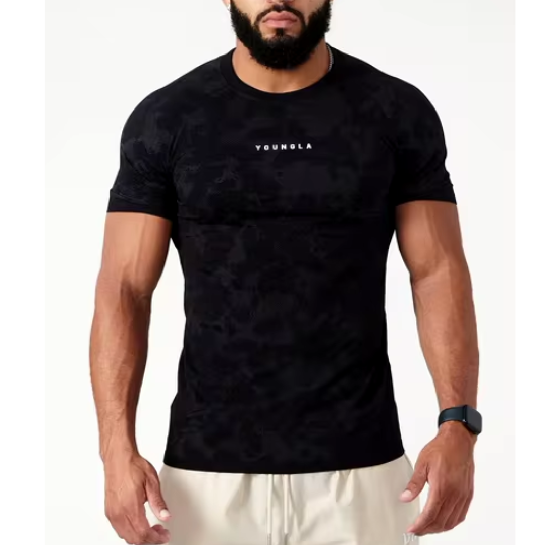 FRANELA NEGRA CAMUFLAJE TALLA M y L youngla