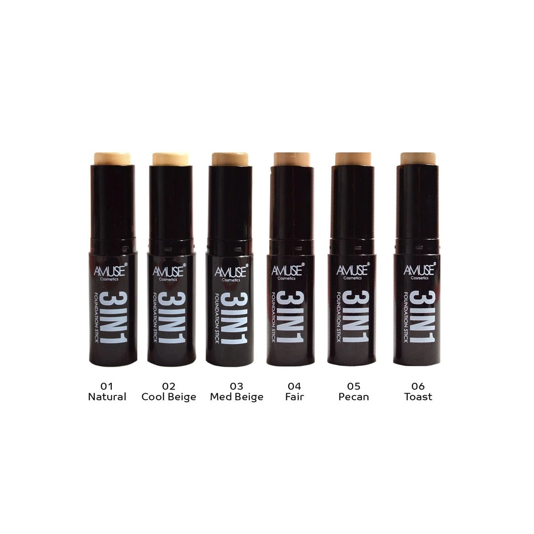 Amuse 3 In 1 Foundation Stick