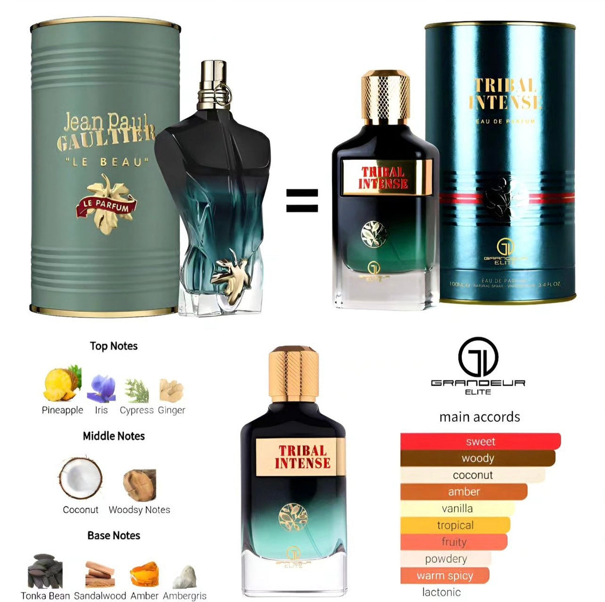 Tribal intense eau de parfum grandeur elite